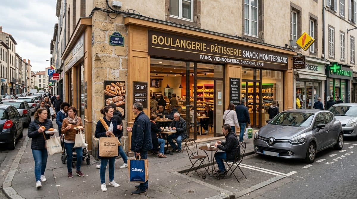 Illustration générée : Boulangerie - Pâtisserie - Snacking - Montferrand