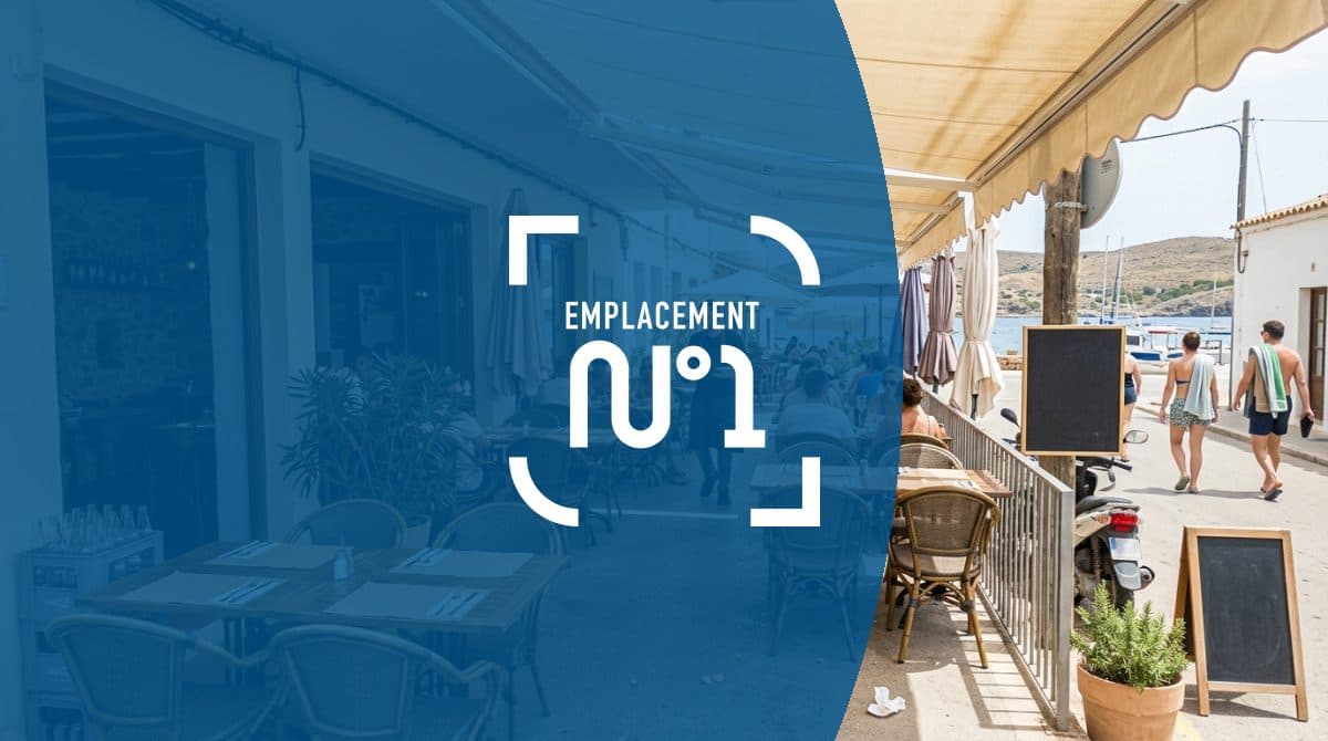 Illustration générée : Murs et fonds restaurant bord de mer