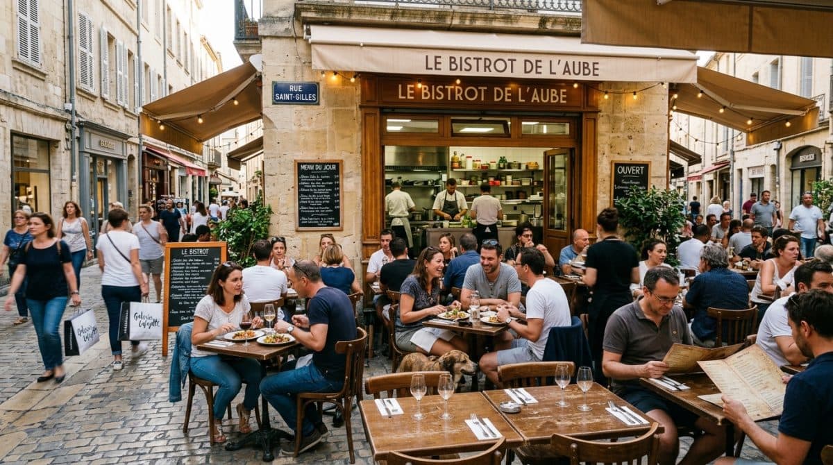 Illustration générée : Restaurant bar avec licence 3 montpellier centre