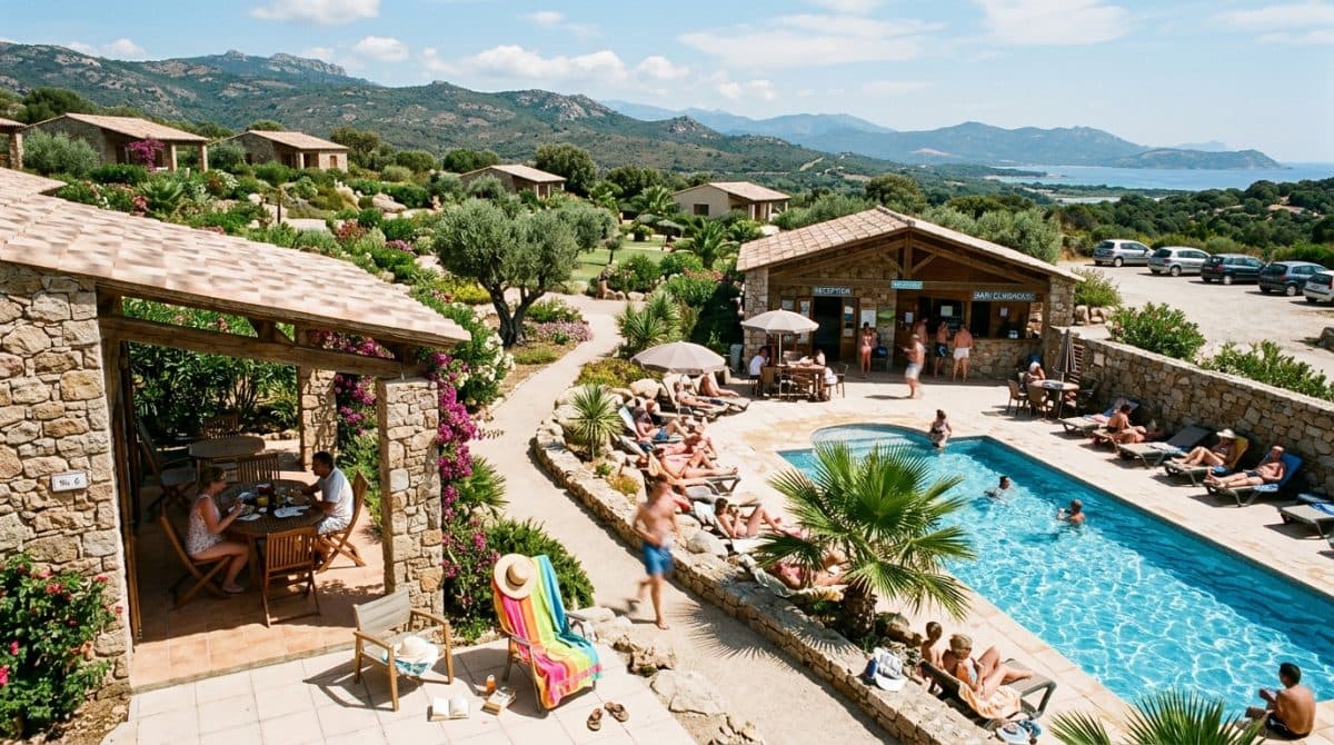 Illustration générée : Residence de tourisme a vendre Corse du Sud