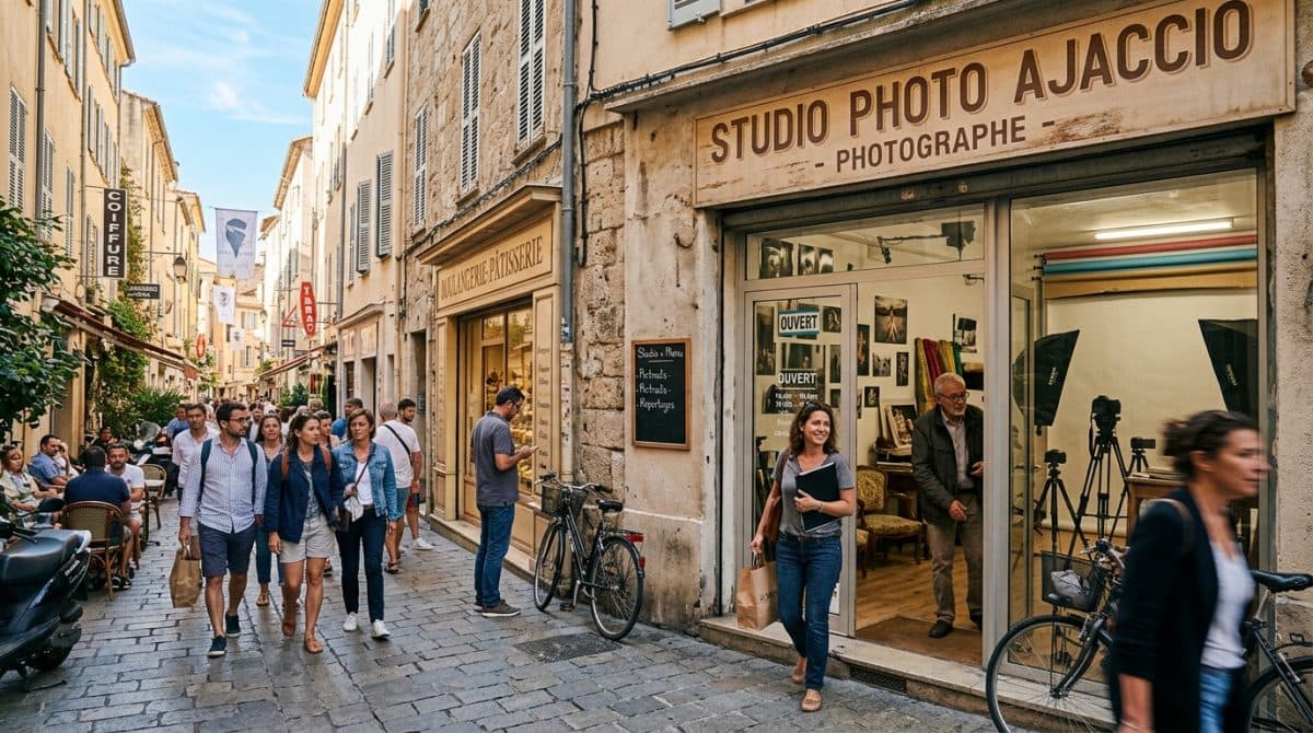 Illustration générée : A vendre studio photo ajaccio