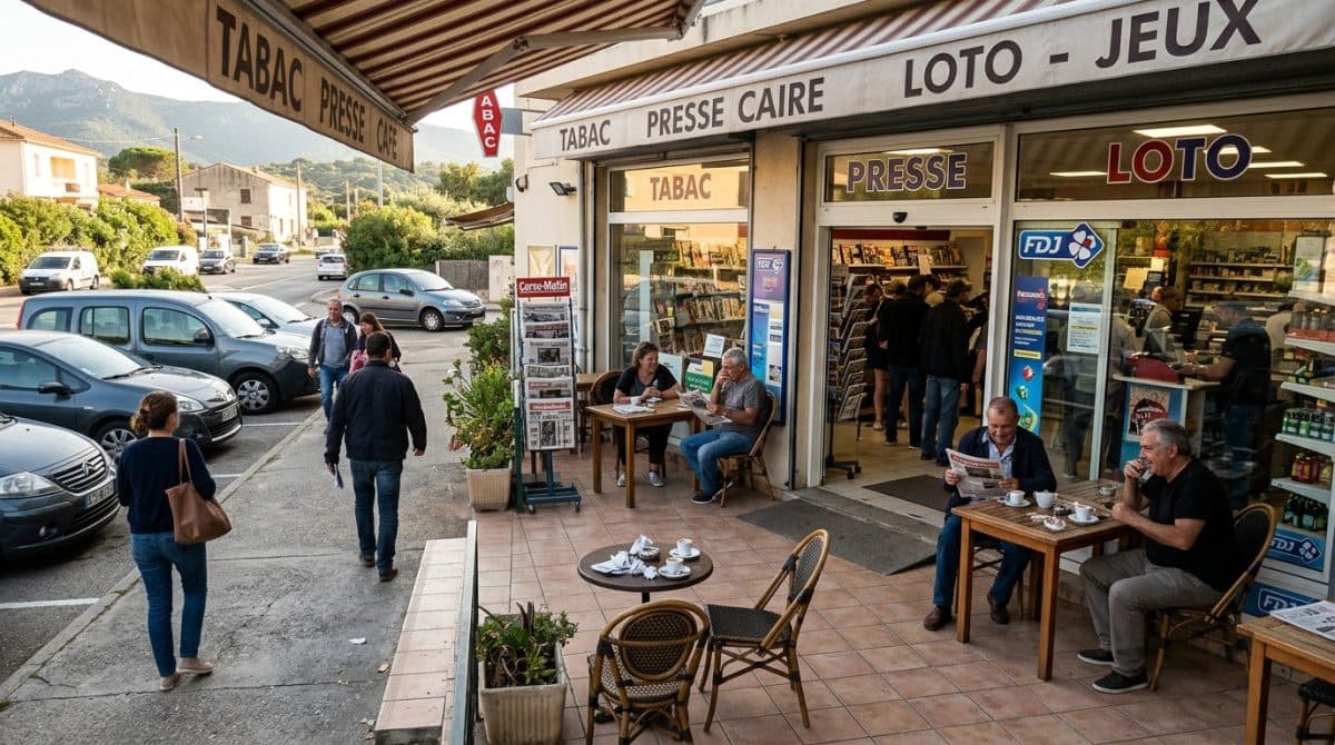 Illustration générée : A VENDRE commerce Tabac, Presse, Jeux Ajaccio
