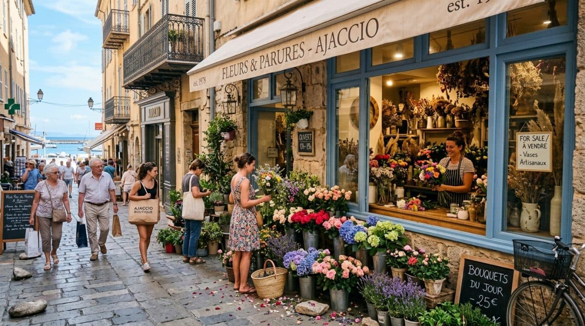 Illustration générée : A vendre commerce de fleurs / decoration