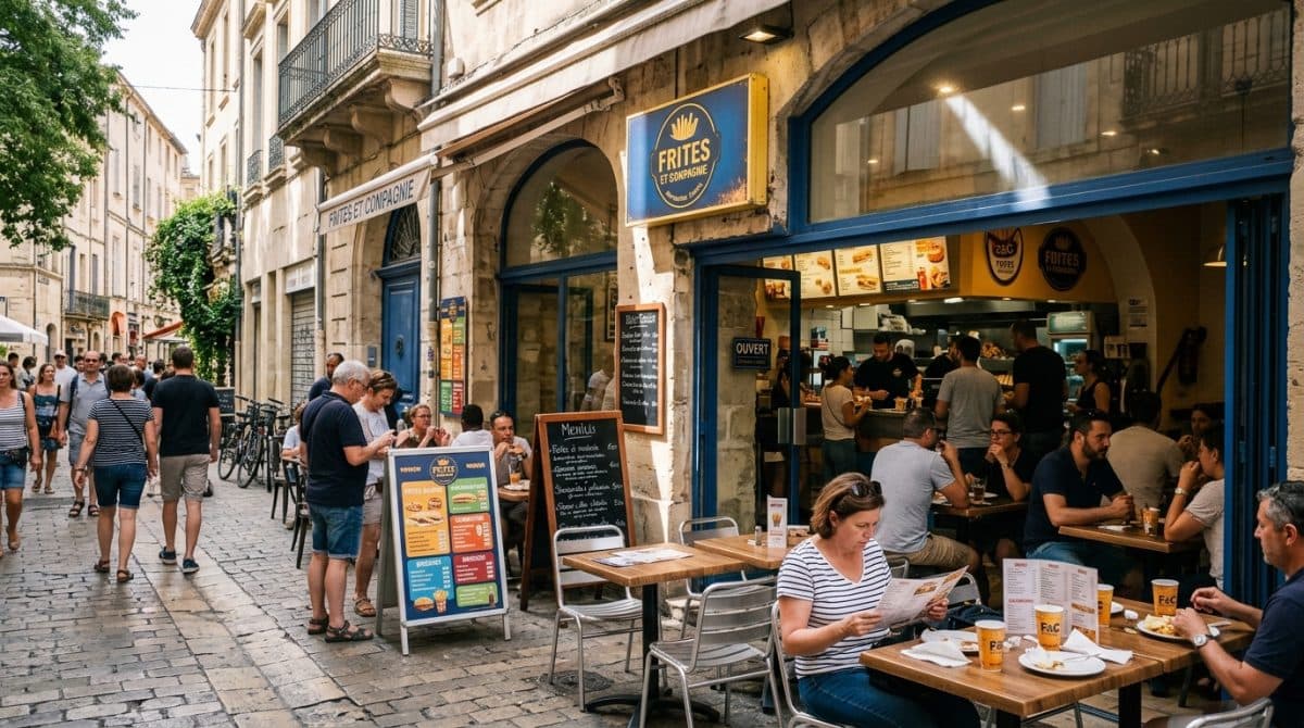 Illustration générée : Fonds de commerce sous enseigne nationale à montpellier