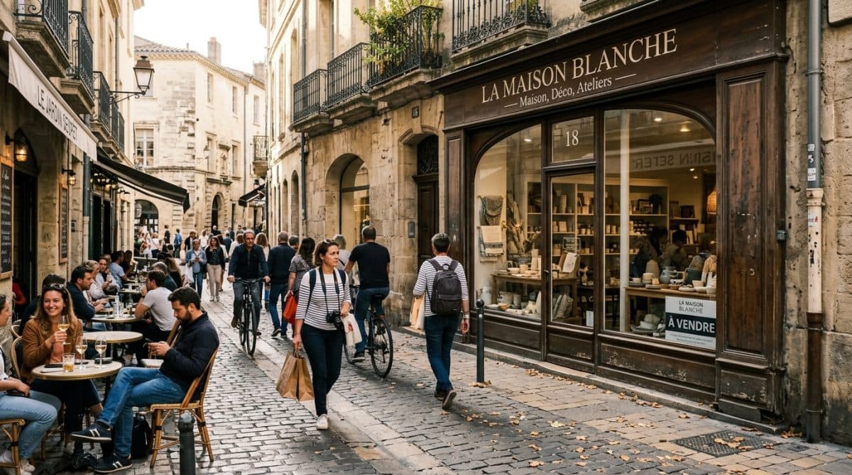 Illustration générée : À VENDRE – Fonds de commerce tous commerces – Montpellier Écusson