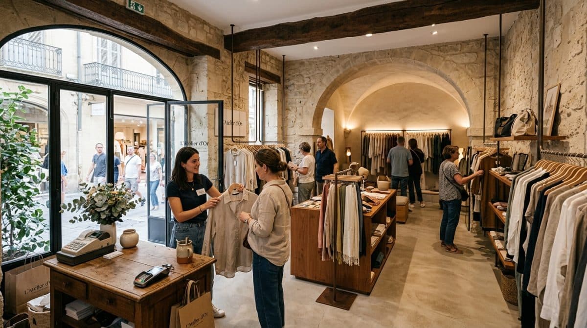 Illustration générée : A ceder droit au bail boutique 95m2 EMPLACEMENT N°1 montpellier