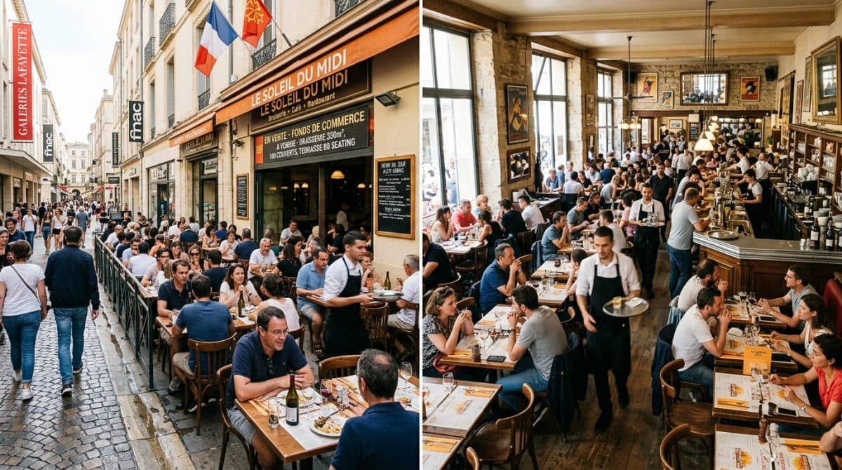 Illustration générée : A vendre brasserie licence 4 EMPLACEMENT NUMERO 1 MONTPELLIER