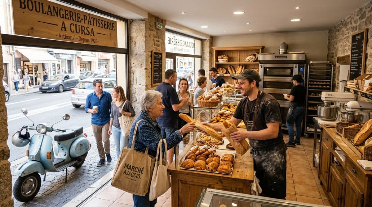 Illustration générée : A vendre boulangerie ajaccio