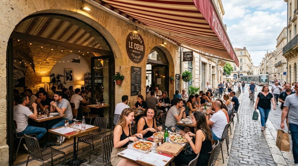 Illustration générée : Pizzeria montpellier