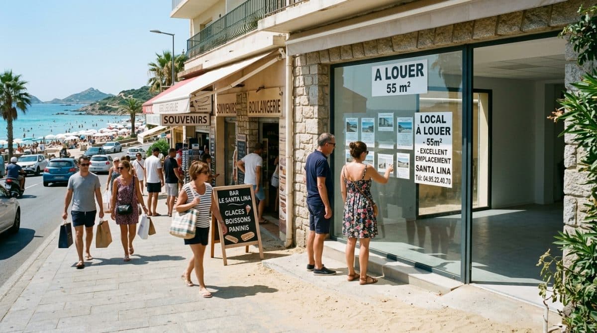 Illustration générée : Droit au bail local commercial ajaccio