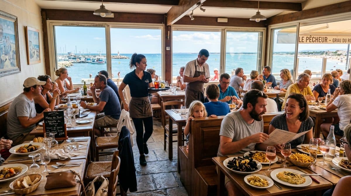 Illustration générée : Restaurant EMPLACEMENT N°1 grau du roi