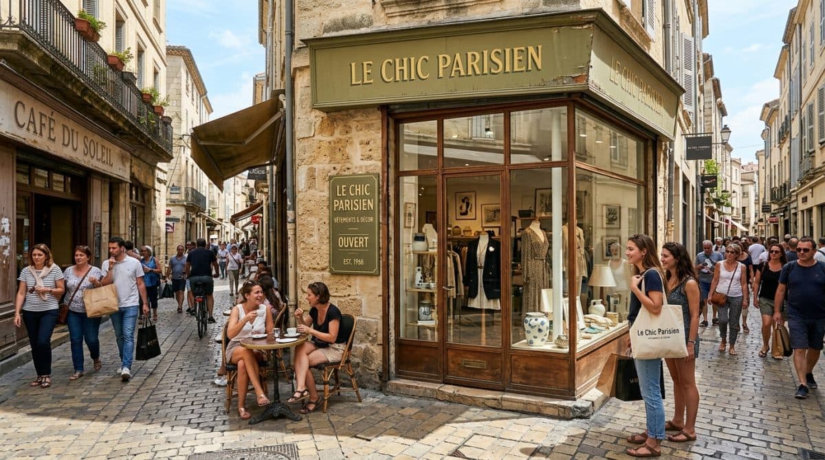 Illustration générée : A céder droit au bail boutique montpellier centre EMPLACEMENT N°1