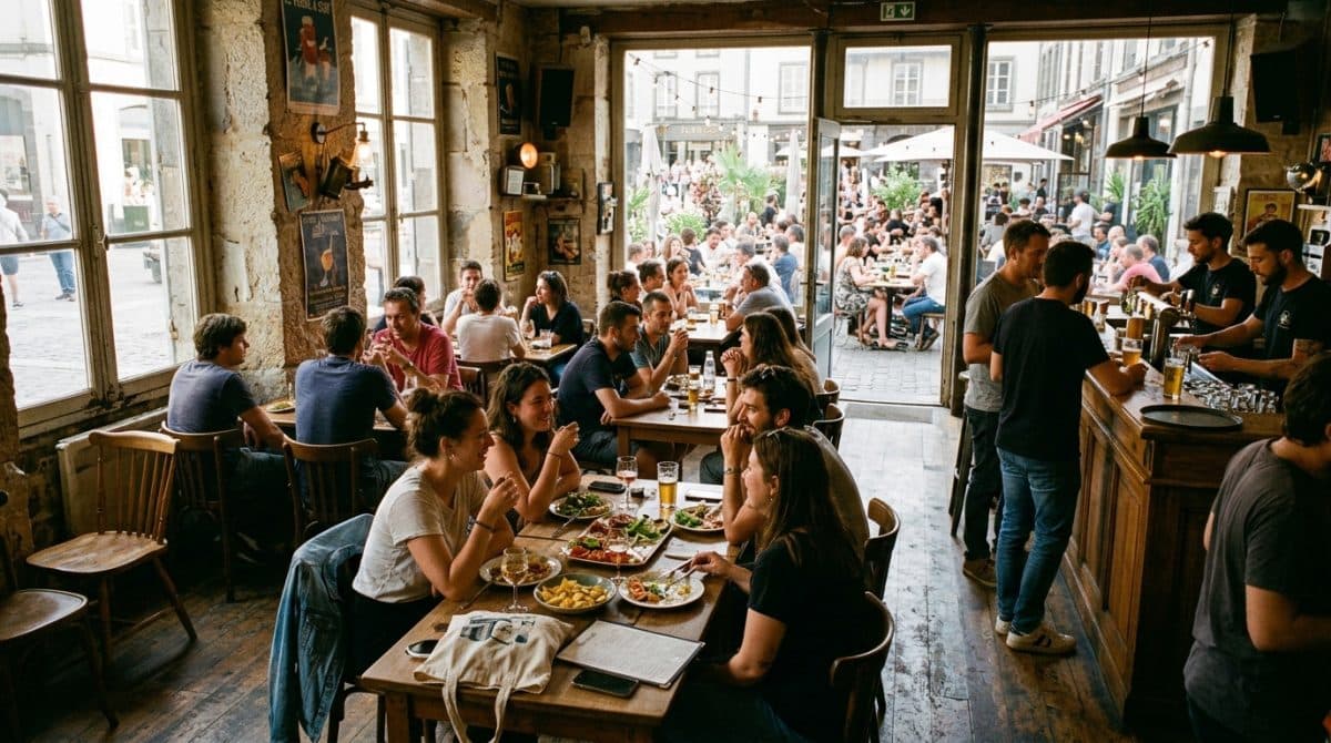 Illustration générée : Vend bar a themes avec extraction 15 mn clermont- ferrand