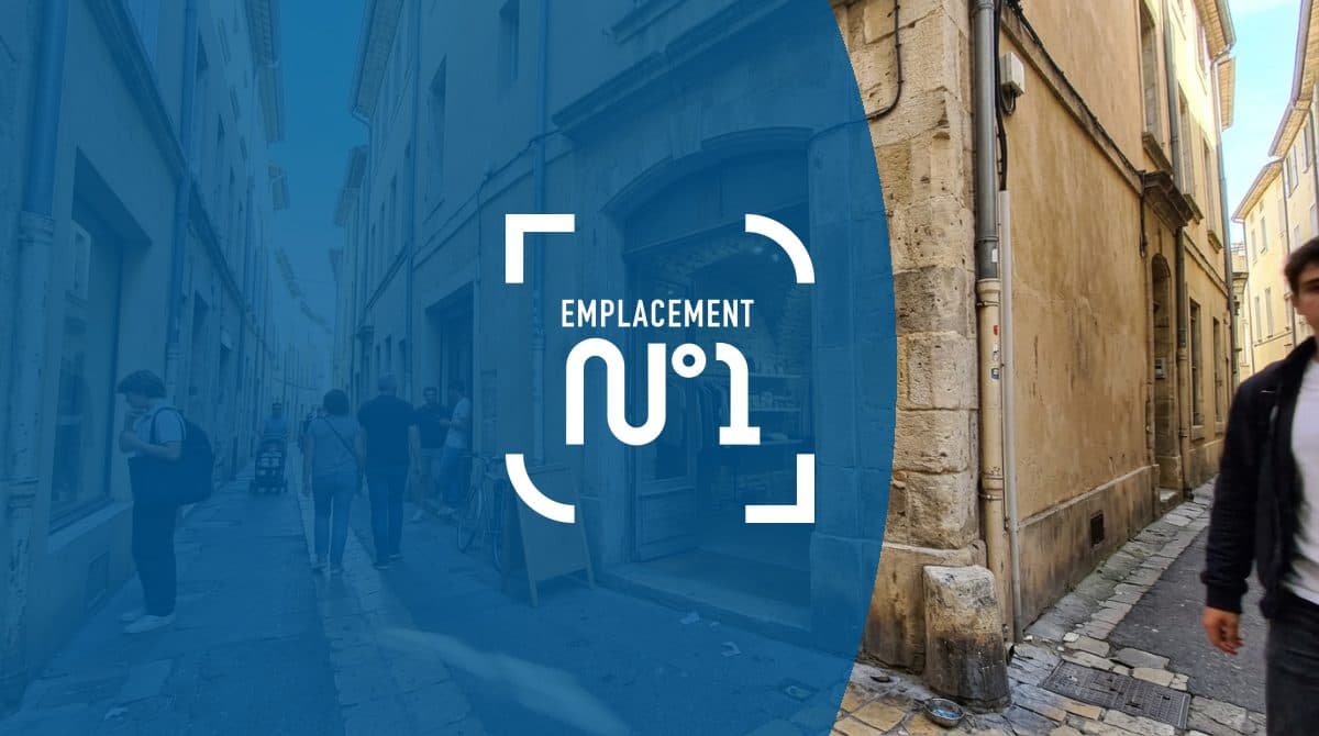 Illustration générée : Droit au bail 20 m² Rue commerçante Montpellier Fort passage