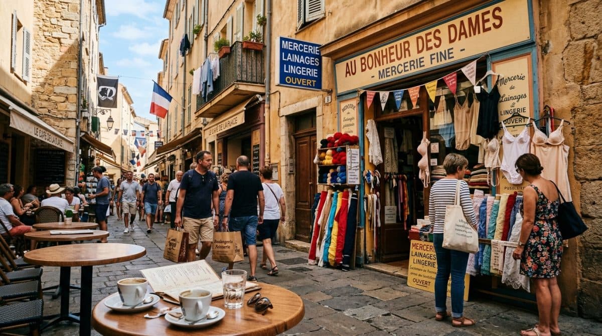 Illustration générée : A vendre fonds de commerce mercerie ajaccio