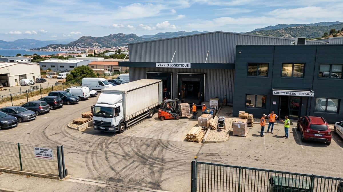 Illustration générée : Depot hangar a louer ajaccio