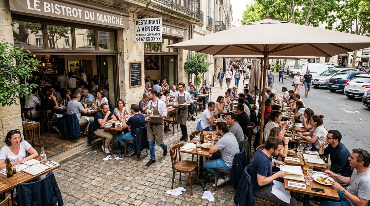 Illustration générée : EXCEPTIONNELLE – Fonds de commerce Restaurant 500 m² sur zone commerciale – Montpellier