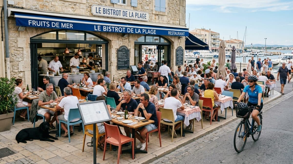 Illustration générée : Affaire de restauration sur la cote