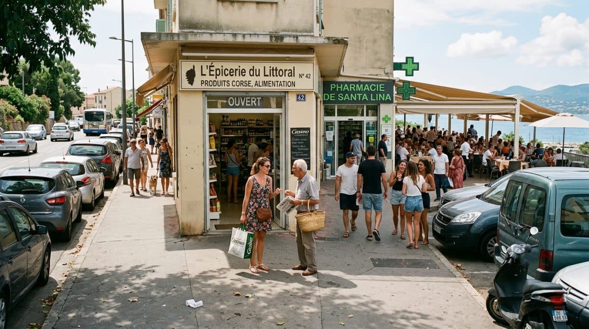 Illustration générée : Vente droit au bail tous commerces rte des sanguinaires ajaccio