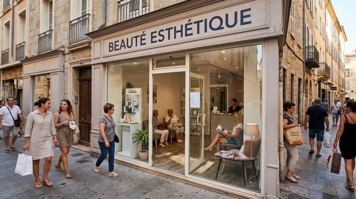Illustration générée : Cession de bail soins beauté esthétique porticcio