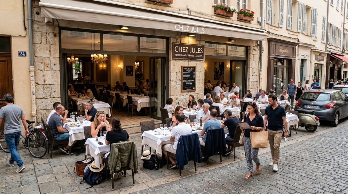 Illustration générée : A vendre restaurant ajaccio centre ville.