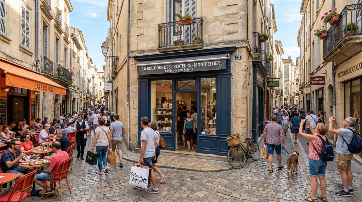 Illustration générée : Murs commerciaux – montpellier centre – investissement rare