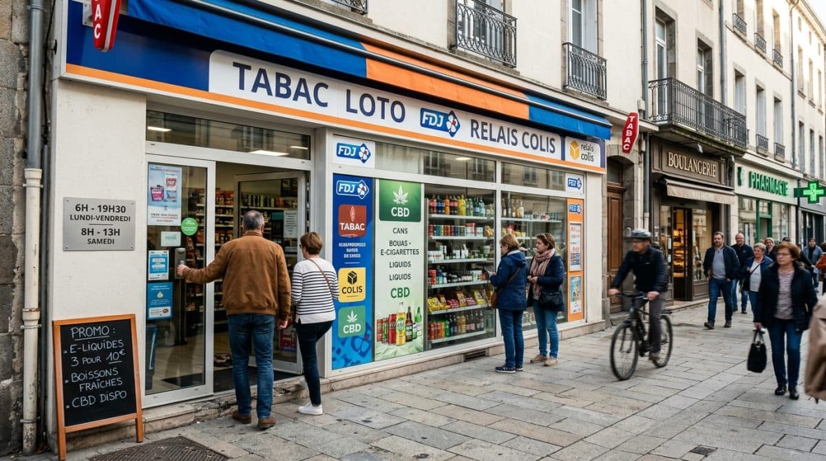 Illustration générée : A vendre tabac loto FDJ secteur riom