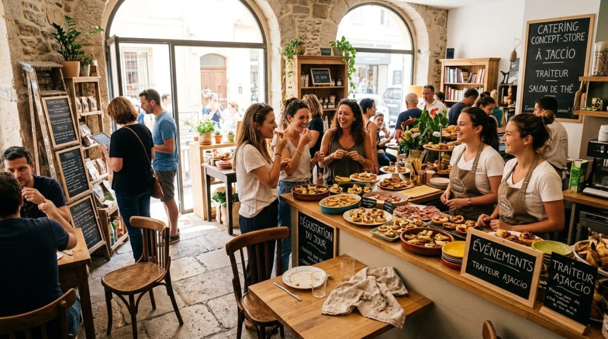 Illustration générée : Vente traiteur evenementiel ajaccio centre