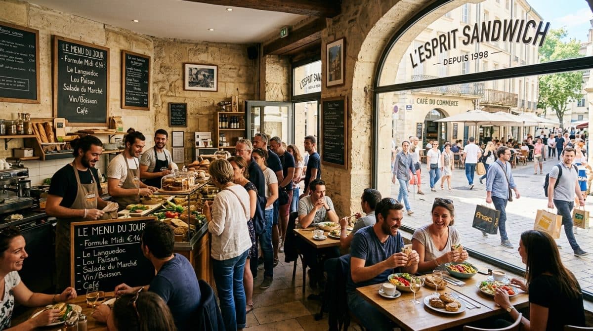 Illustration générée : A vendre snack coeur de ville montpellier
