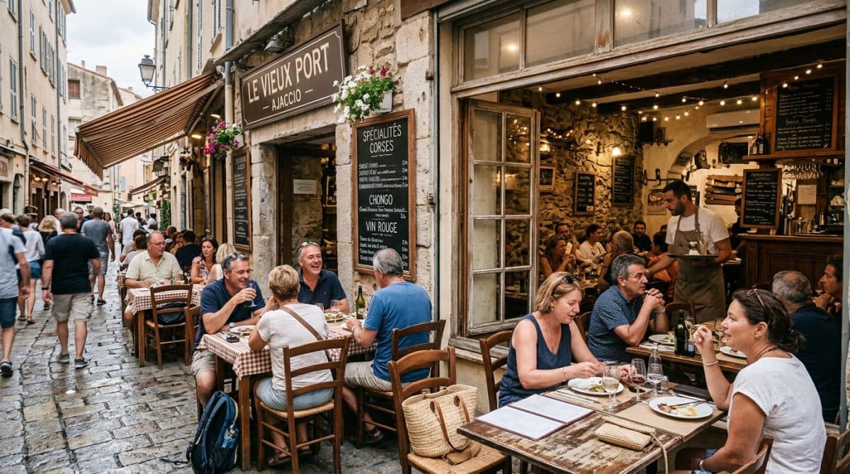 Illustration générée : A vendre fonds de commerce restaurant AJACCIO centre-ville