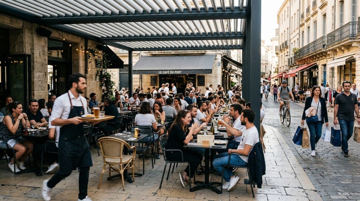 Illustration générée : Montpellier emplacement premium licence 4 bar restaurant