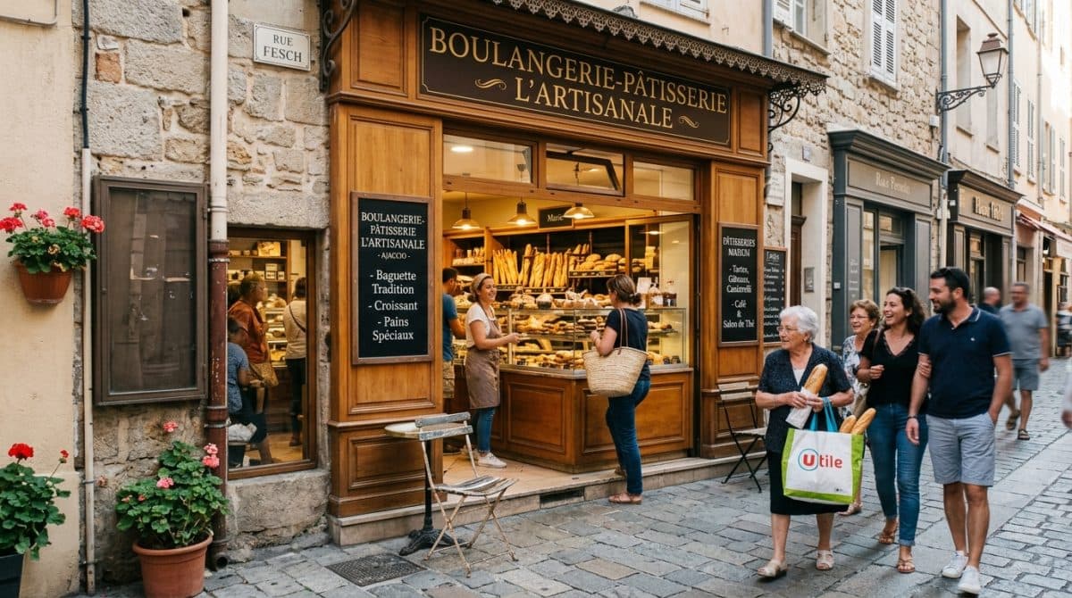 Illustration générée : A vendre fonds de commerce boulangerie ajaccio centre ville