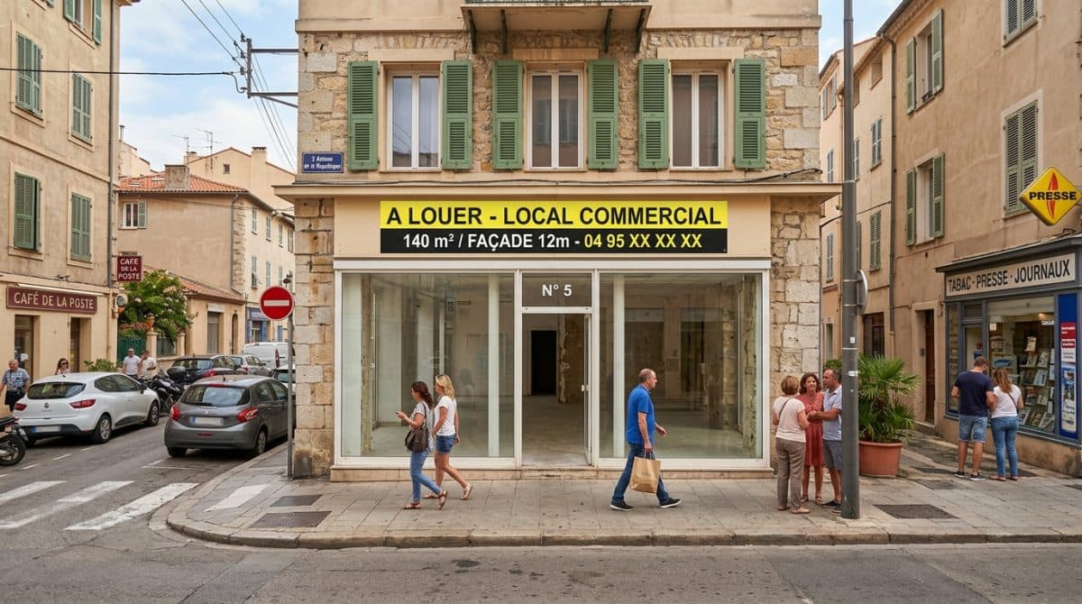 Illustration générée : A vendre bien immobilier locaux d'activités, entrepots ajaccio