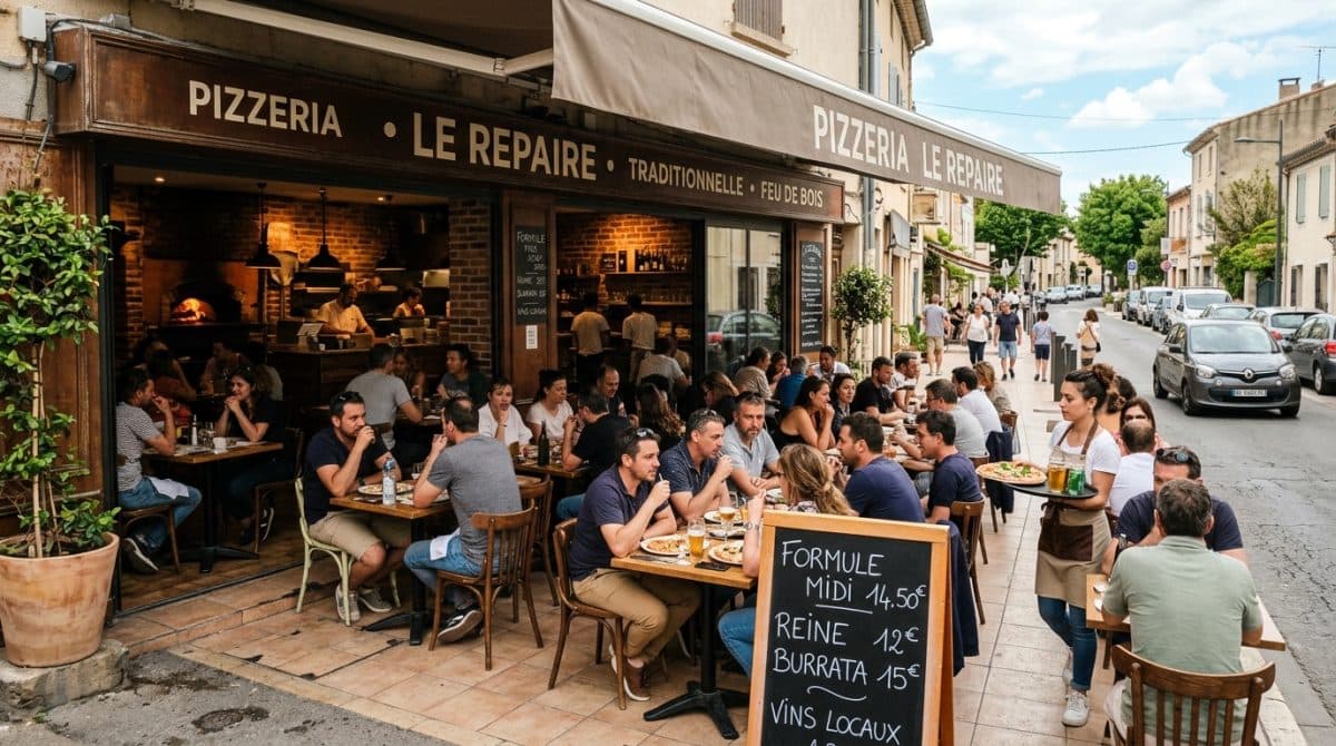 Illustration générée : 🍕 À VENDRE – Fonds de commerce Pizzeria – Le Crès