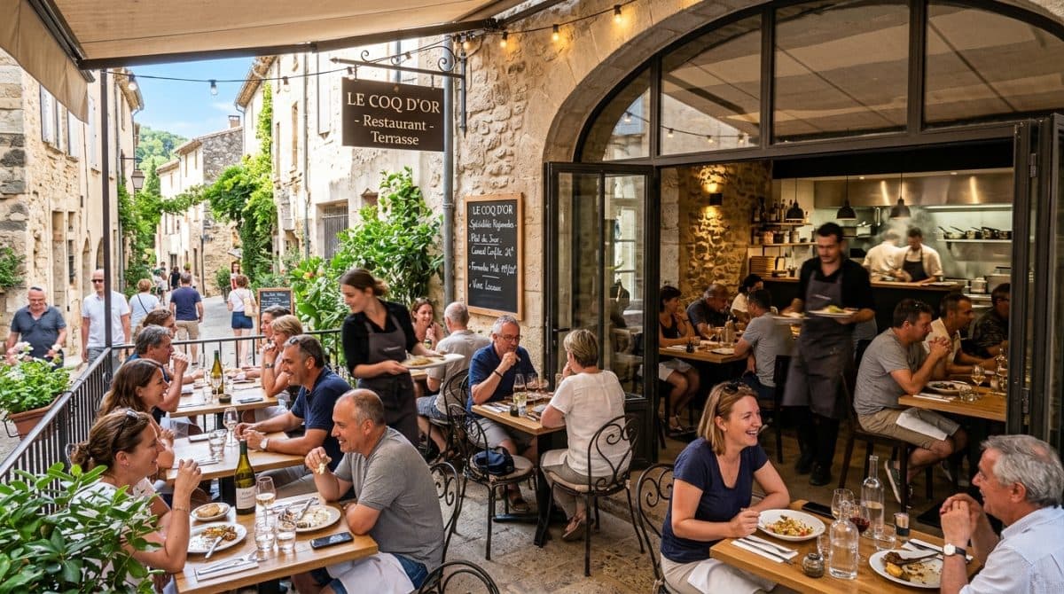 Illustration générée : A vendre fonds de commerce restaurant proche de montpellier