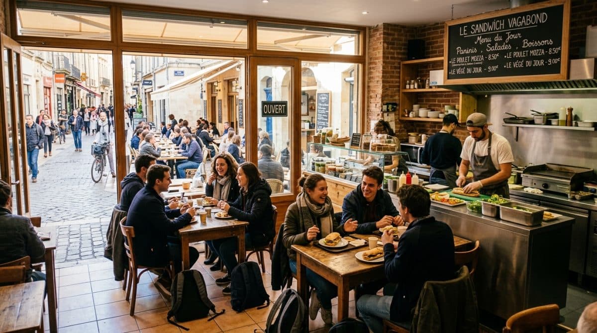 Illustration générée : A VENDRE FONDS DE COMMERCE SNACK - SANDWICHERIE à MONTPELLIER