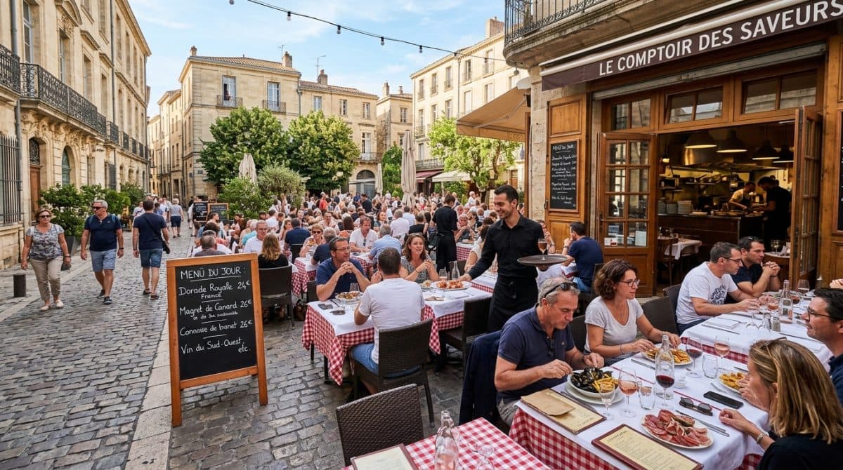 Illustration générée : A vendre fonds de commerce restaurant emplacement premium