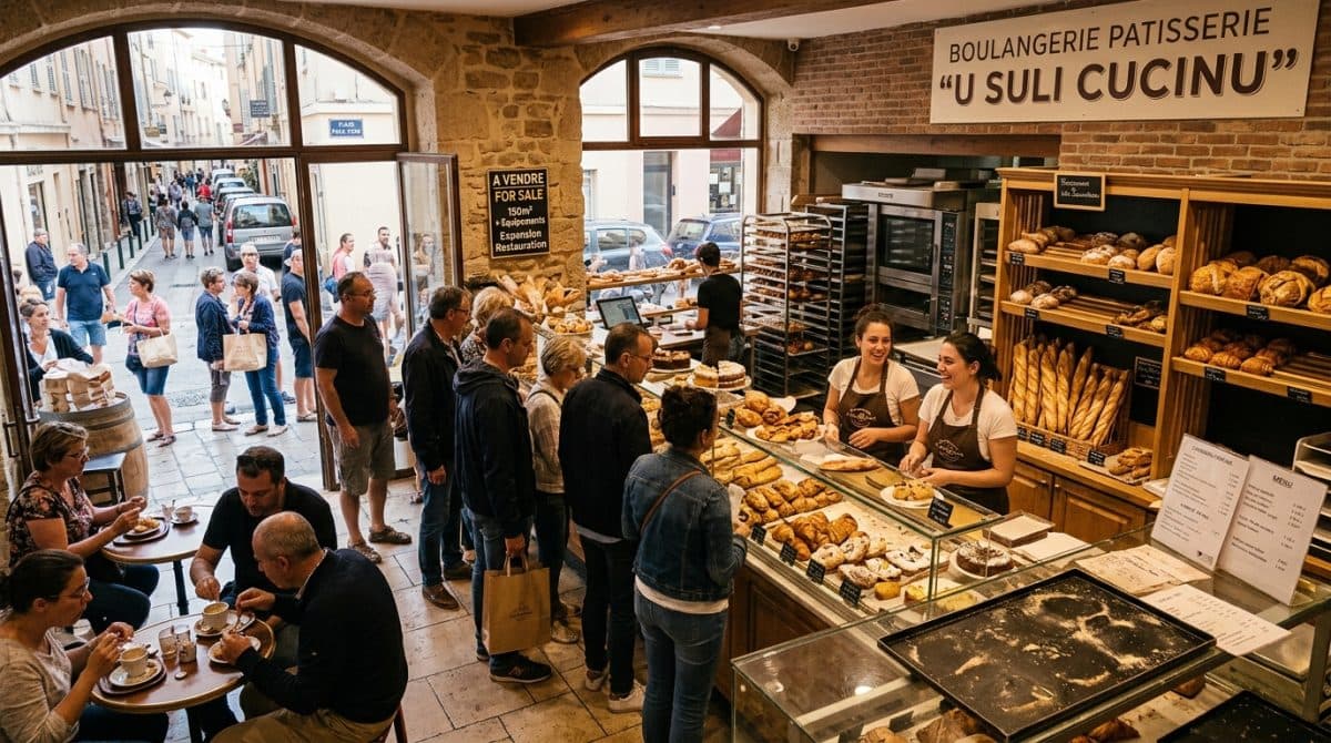 Illustration générée : A VENDRE FONDS DE COMMERCE BOULANGERIE, TERMINAL CUISSON à AJACCIO