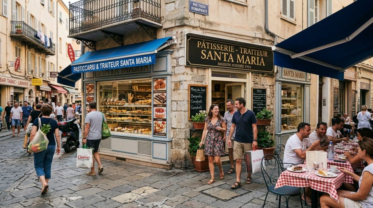 Illustration générée : A vendre fonds de commerce commerces patisserie traiteur ajaccio centre ville