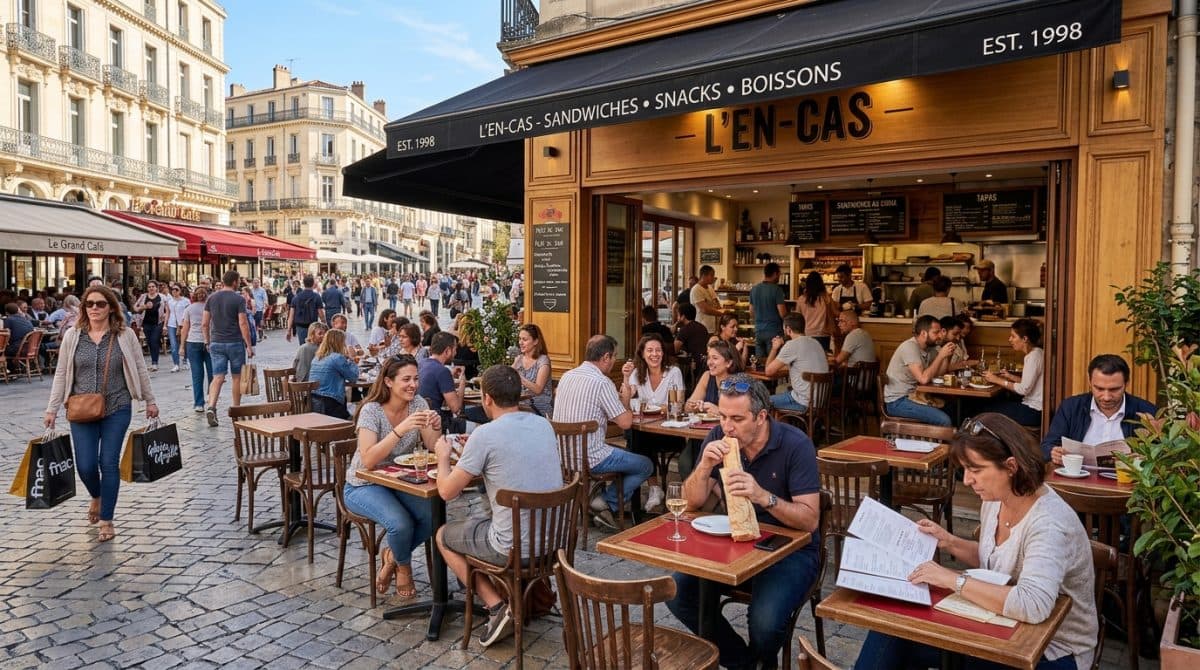 Illustration générée : A VENDRE FONDS DE COMMERCE SNACK - SANDWICHERIE à MONTPELLIER