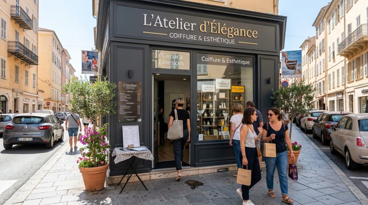 Illustration générée : A vendre bien immobilier esthétique, coiffure