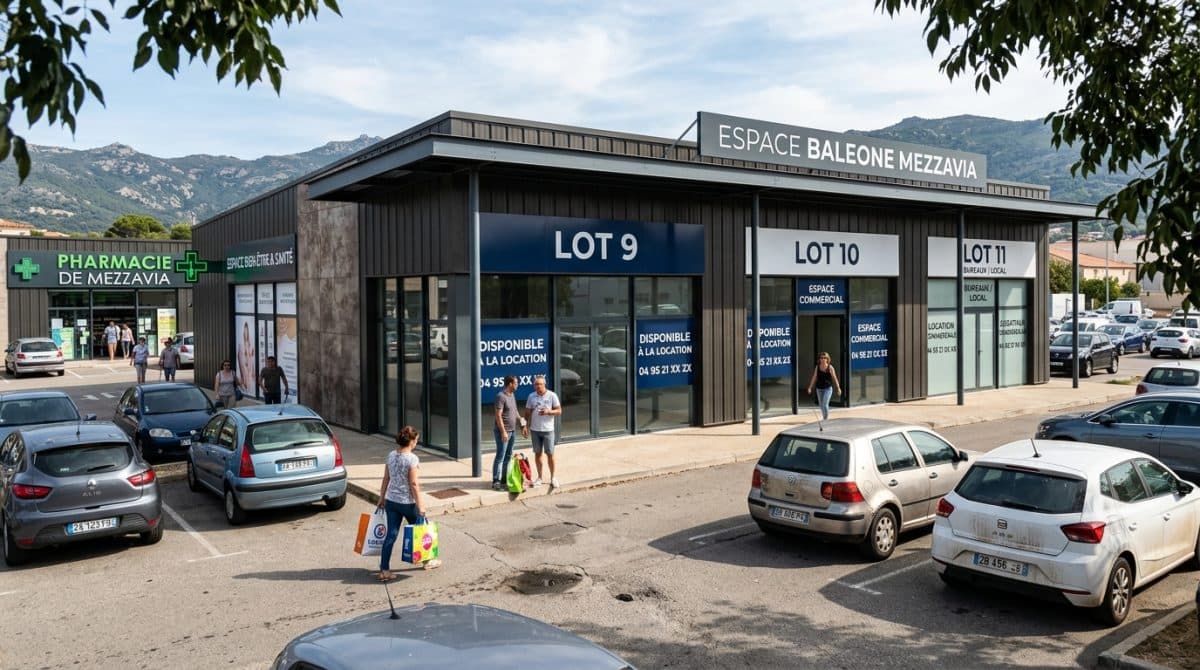 Illustration générée : A louer locaux commerciaux ZI baleone mezzavia
