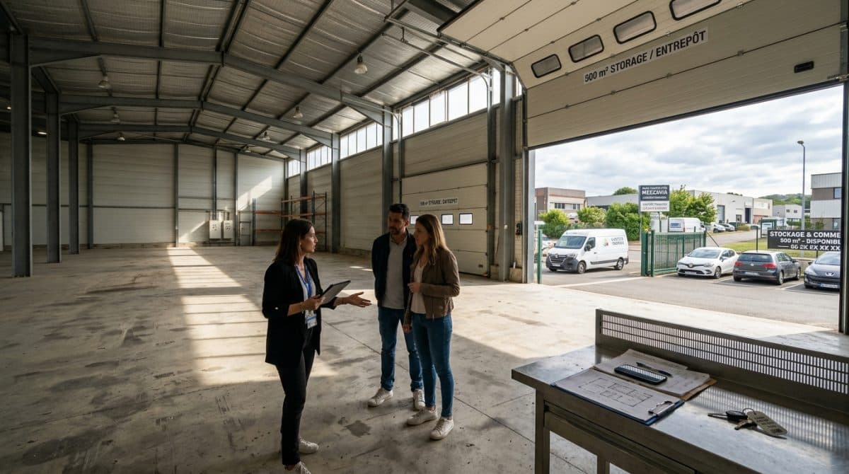 Illustration générée : A louer recherche de locataire locaux d'activités, entrepots