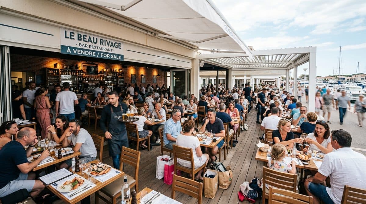 Illustration générée : A vendre fonds de commerce restaurant