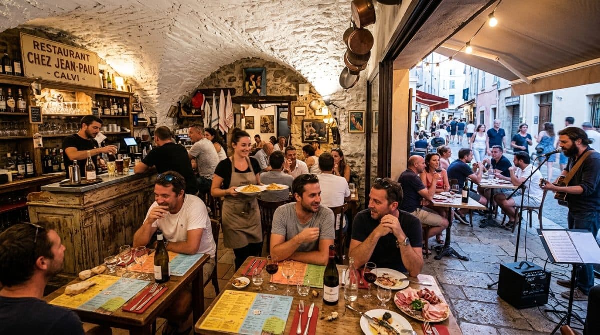 Illustration générée : A vendre fonds de commerce restaurant hypercentre calvi