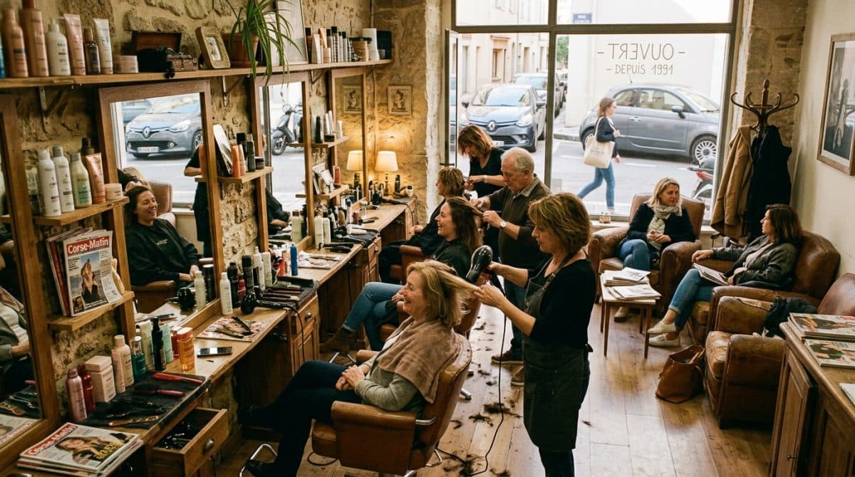 Illustration générée : A vendre fonds de commerce coiffure