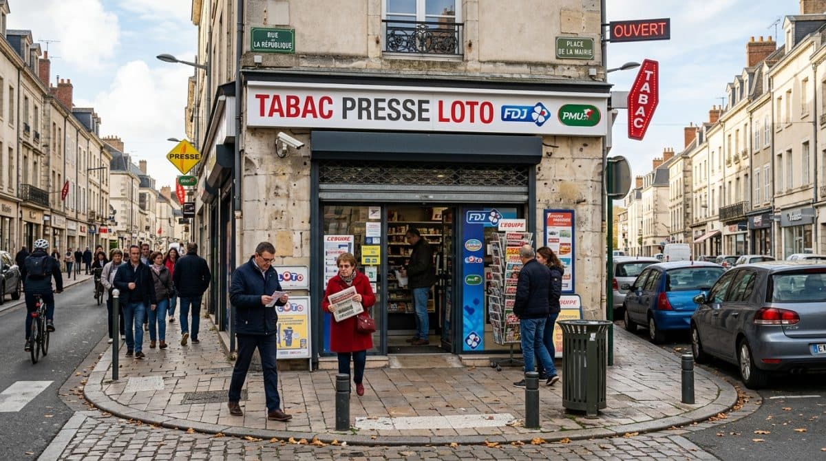 Illustration générée : A vendre bien immobilier tabac