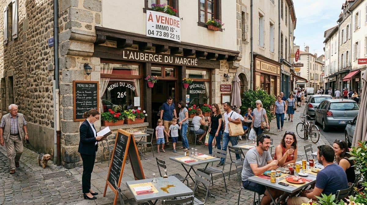 Illustration générée : Restaurant à vendre sur Issoire