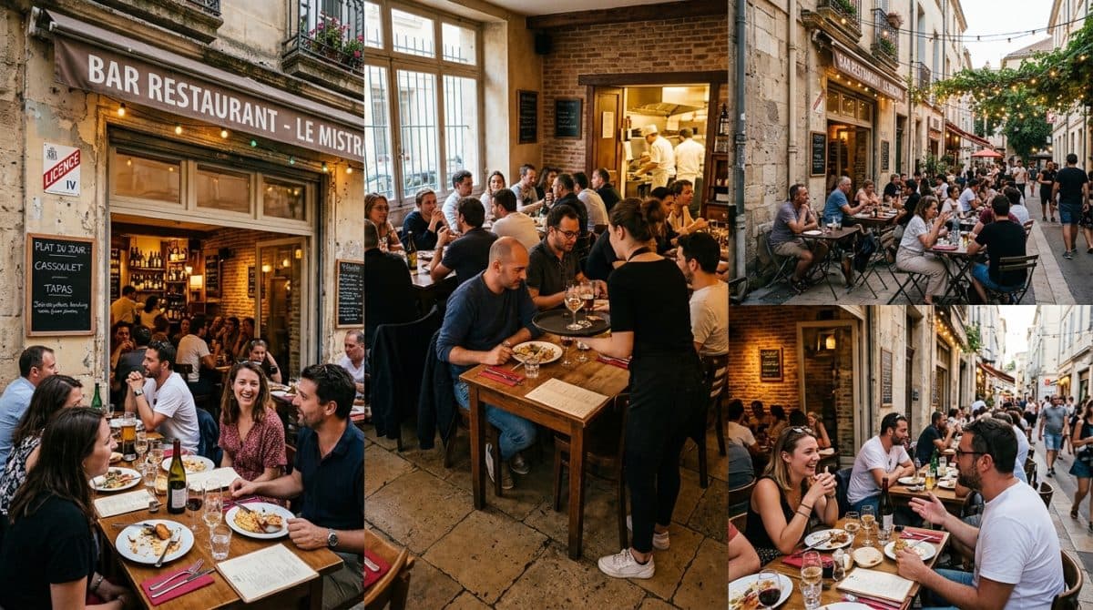 Illustration générée : A Vendre Fonds de commerce Restaurant Bar Lic IV Montpellier