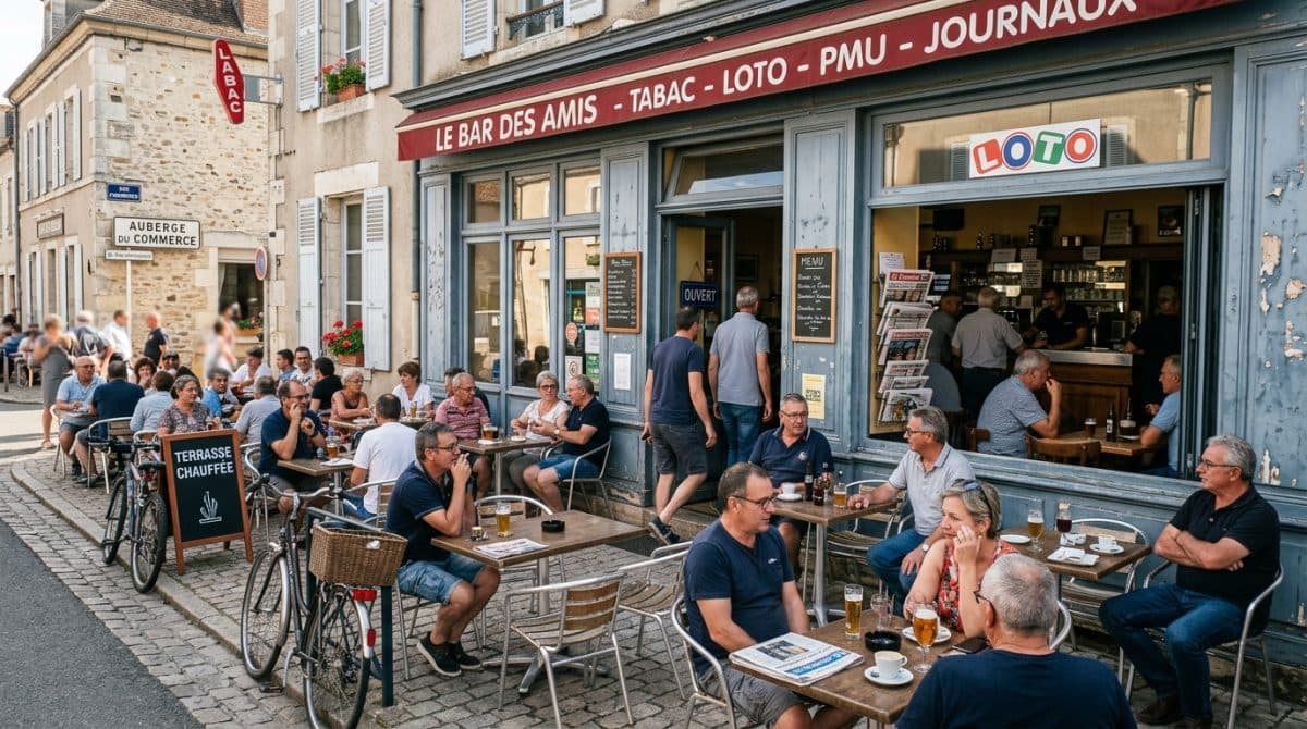 Illustration générée : A vendre bar tabac presse amigo loto entre nevers et moulins